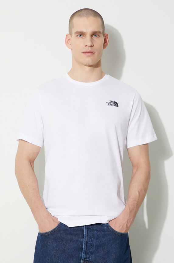 Abbigliamento The North Face t-shirt in cotone M S/S Redbox Tee NF0A87NPFN41 bianco