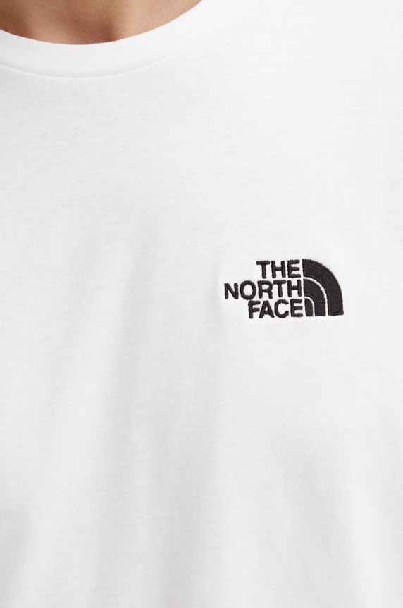 Bavlnené tričko The North Face M S/S Essential Oversize Tee NF0A87NRFN41 biela