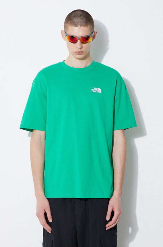 The North Face t-shirt in cotone Essential rilassato verde NF0A87NRPO81