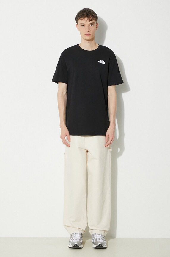 The North Face tricou din bumbac M S/S Redbox Celebration Tee NF0A87NVJK31 negru AW25