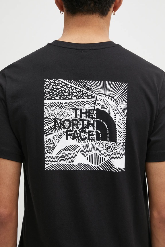 The North Face t-shirt bawełniany M S/S Redbox Celebration Tee czarny NF0A87NVJK31
