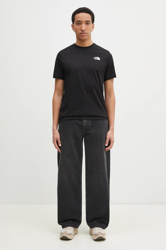 The North Face t-shirt bawełniany M S/S Redbox Celebration Tee NF0A87NVJK31 czarny