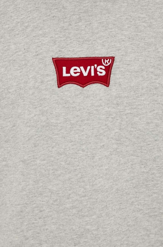 Pamučna majica Levi's 0008C siva