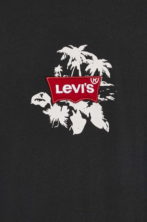 Levi's t-shirt bawełniany 0008C czarny