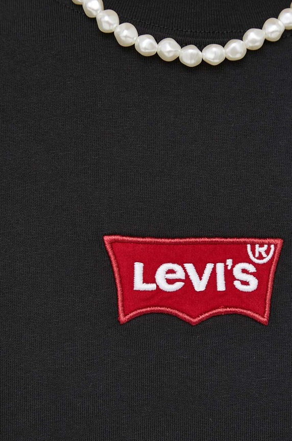 Bavlněné tričko Levi's 0008C černá