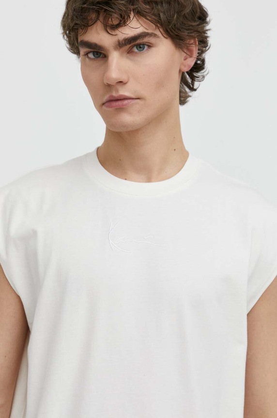Karl Kani t-shirt bawełniany beżowy 6031476