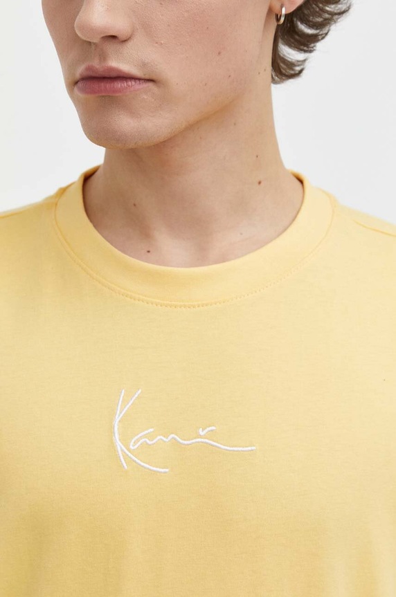 Karl Kani t-shirt bawełniany 6069104 żółty