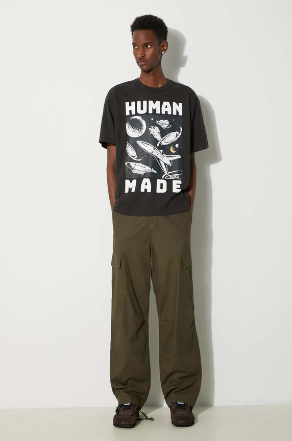 Human Made t-shirt in cotone Graphic HM27TE014 nero SS24