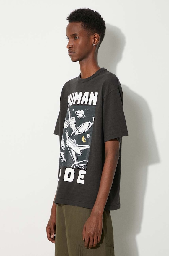 Human Made t-shirt in cotone Graphic nero HM27TE014
