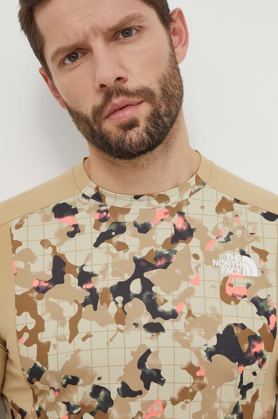 Αθλητικό μπλουζάκι The North Face Valday μπεζ NF0A851SXIC1