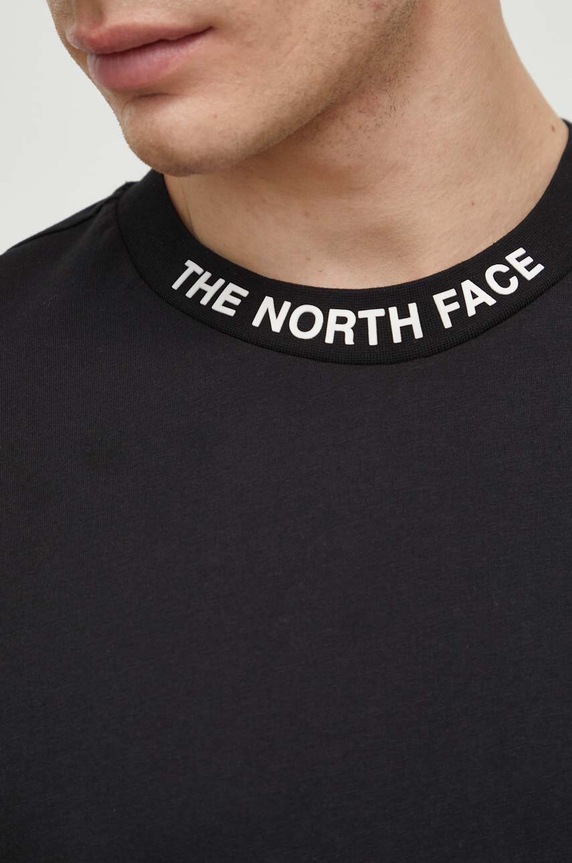 The North Face pamut póló NF0A87DDJK31 fekete