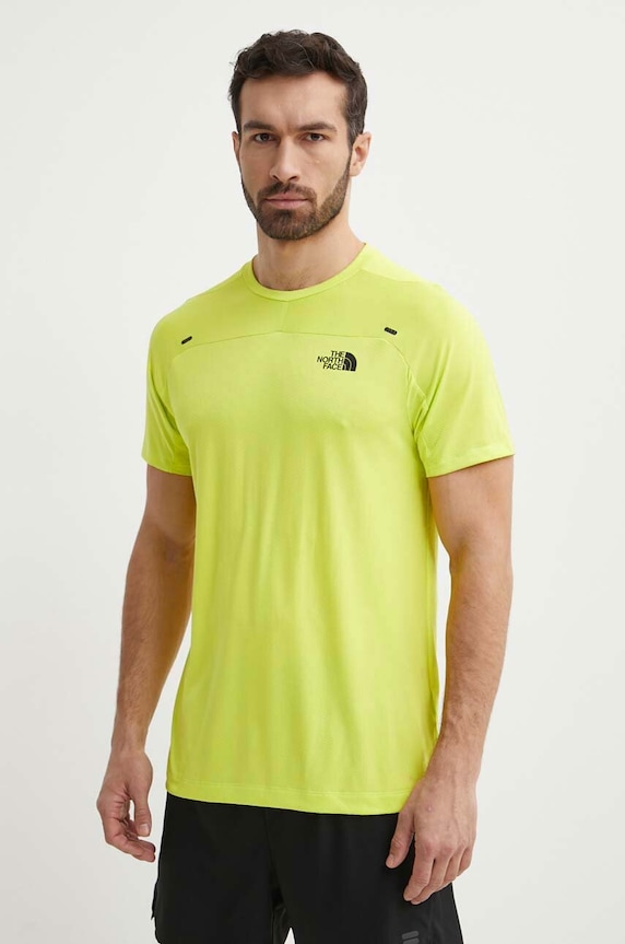 The North Face sportos póló Mountain Athletics nyomtatásos zöld NF0A87CGRIQ1