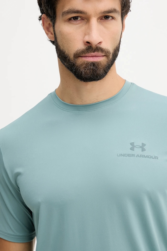 Under Armour t-shirt γυμναστικής ανδρικό Rush Energy τιρκουάζ 1383973