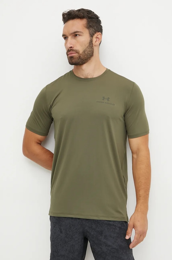 Under Armour T-shirt treningowy męski Rush Energy zielony 1383973