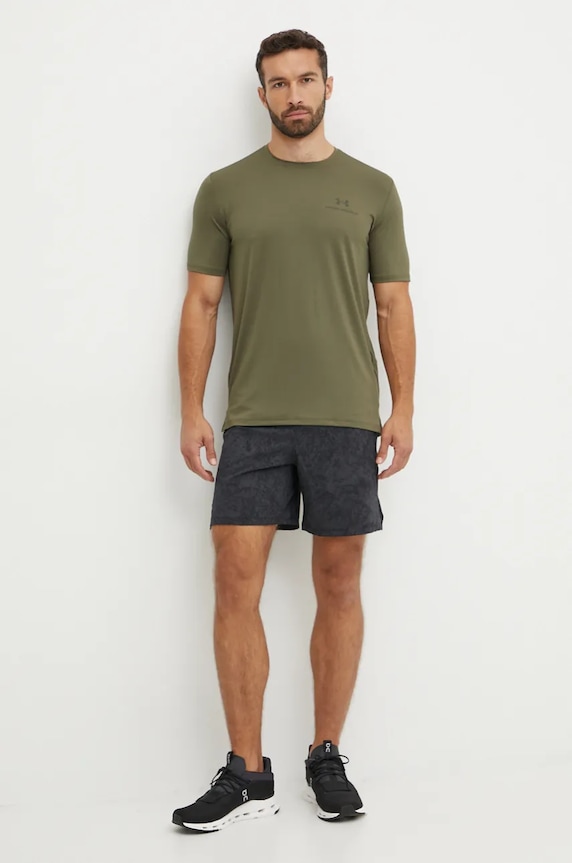 Under Armour T-shirt treningowy męski Rush Energy 1383973 zielony SS26
