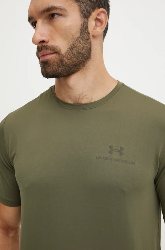 Under Armour T-shirt treningowy męski Rush Energy zielony 1383973