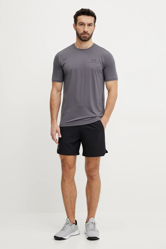 Under Armour t-shirt γυμναστικής ανδρικό Rush Energy 1383973 γκρί SS26