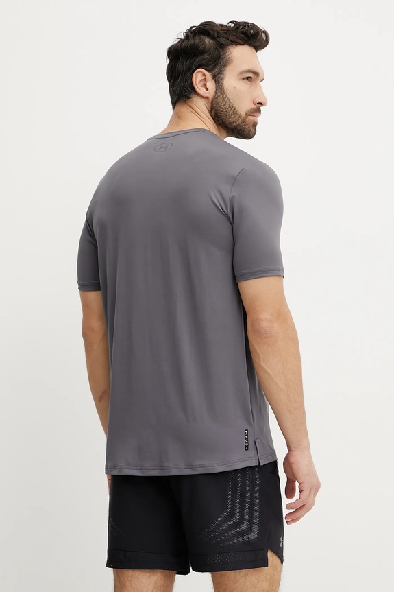 Ρούχα Under Armour t-shirt γυμναστικής ανδρικό Rush Energy 1383973 γκρί