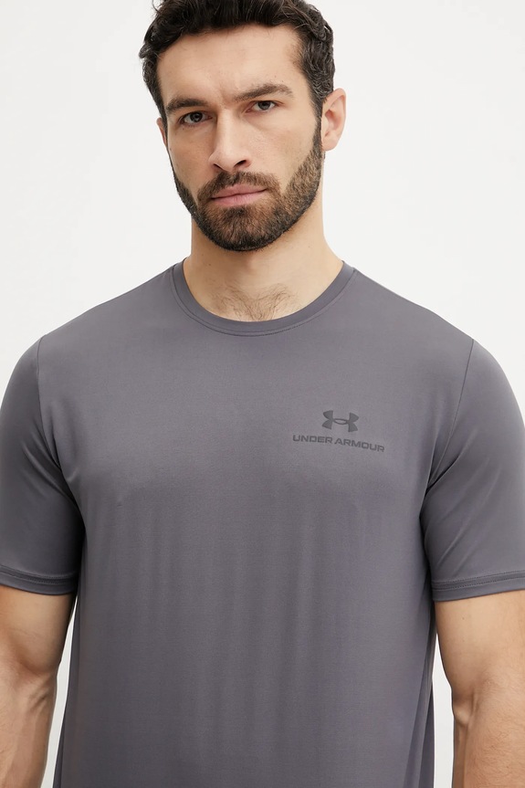 Under Armour t-shirt γυμναστικής ανδρικό Rush Energy γκρί 1383973