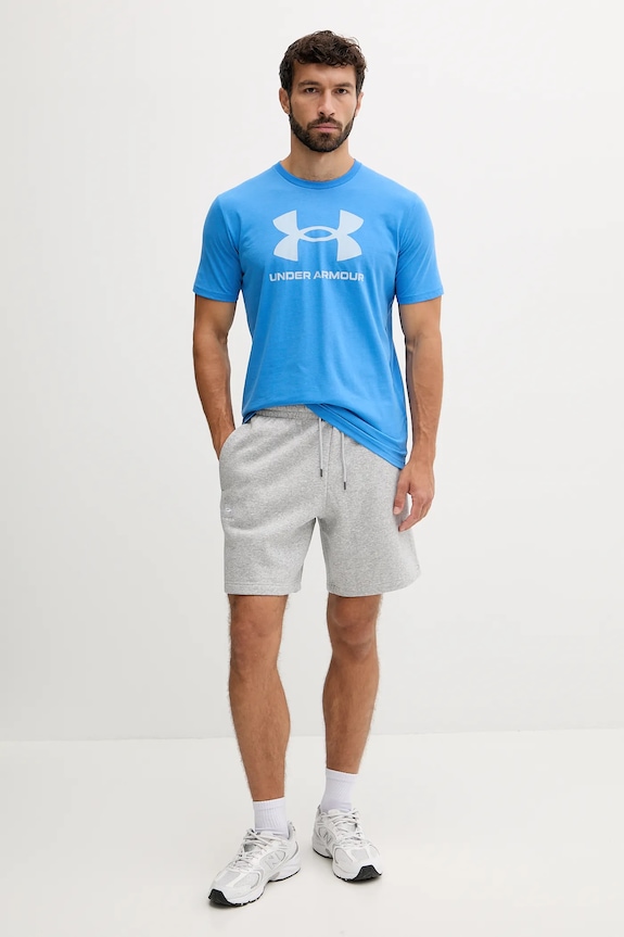 Tričko Under Armour SPORTSTYLE LOGO 1382911 modrá AW25