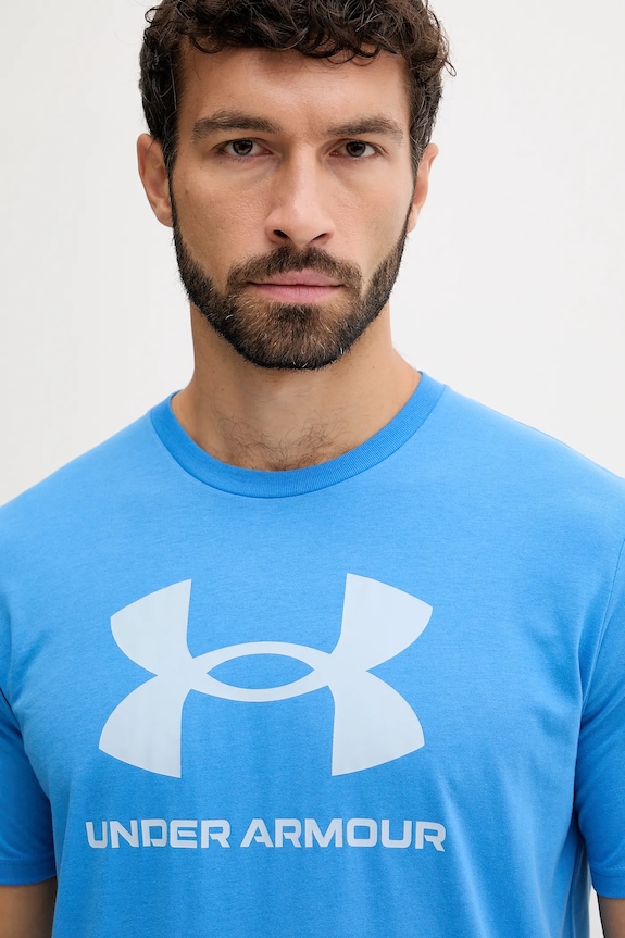 Tričko Under Armour SPORTSTYLE LOGO modrá 1382911