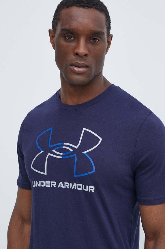 Tričko Under Armour regular tmavomodrá 1382915