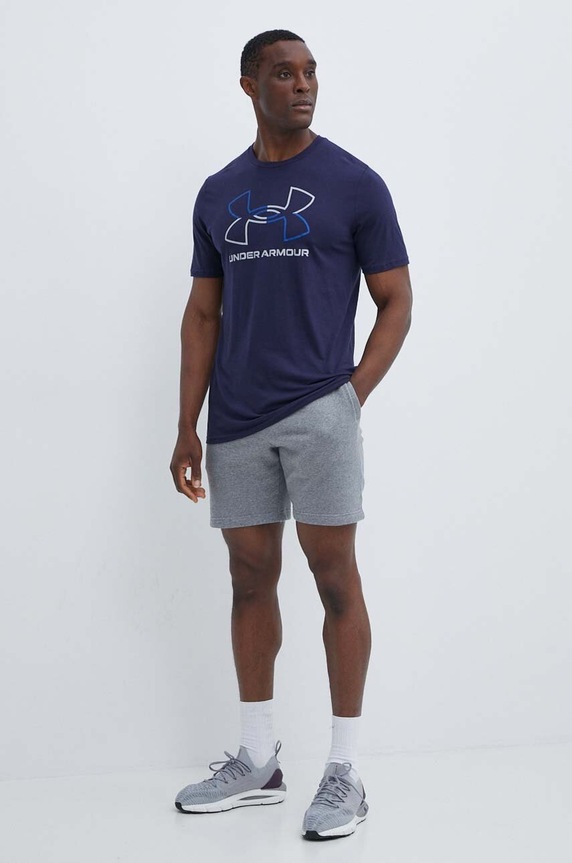 Tričko Under Armour 1382915 tmavomodrá AW25