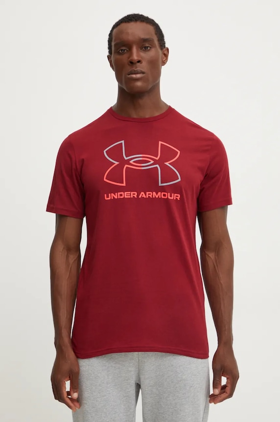 Tričko Under Armour burgundské 1382915