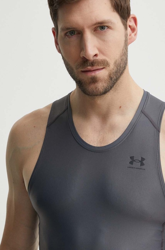 Odzież Under Armour t-shirt treningowy HG Iso-Chill Compression 1365225 szary