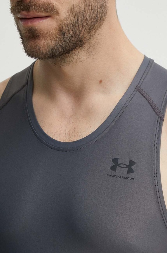 Under Armour t-shirt treningowy HG Iso-Chill Compression szary 1365225