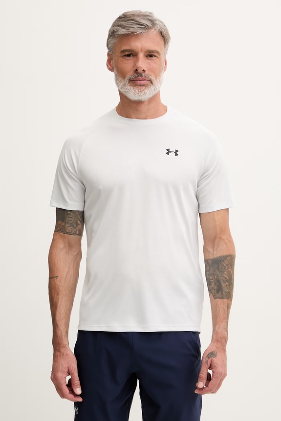 Under Armour t-shirt γυμναστικής ανδρικό Tech Textured γκρί 1382796