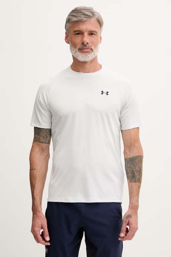 Under Armour t-shirt γυμναστικής ανδρικό Tech Textured γκρί 1382796