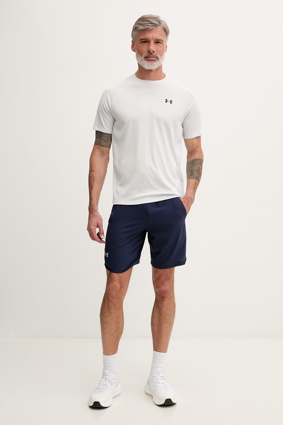 Under Armour t-shirt γυμναστικής ανδρικό Tech Textured 1382796 γκρί SS26