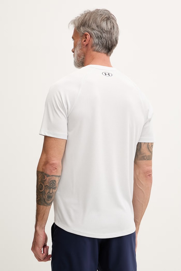 Ρούχα Under Armour t-shirt γυμναστικής ανδρικό Tech Textured 1382796 γκρί