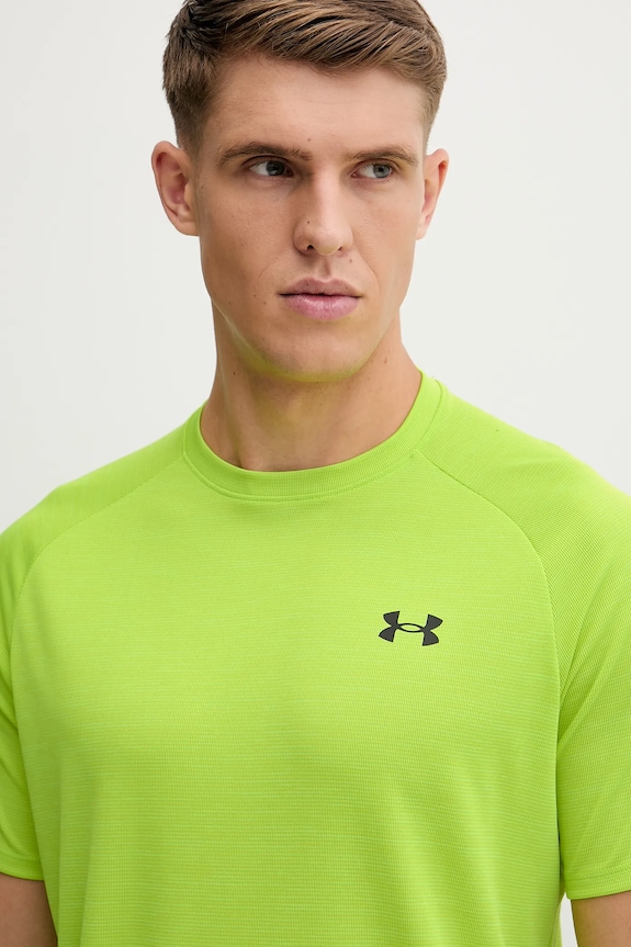 Under Armour t-shirt γυμναστικής Ανδρικό Tech Textured πράσινο 1382796