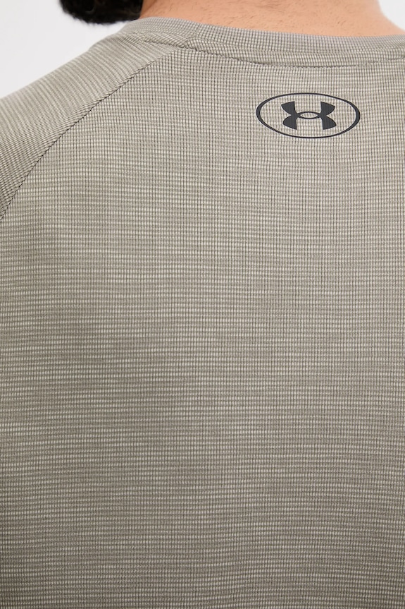 Under Armour t-shirt γυμναστικής ανδρικό Tech Textured 1382796 καφέ