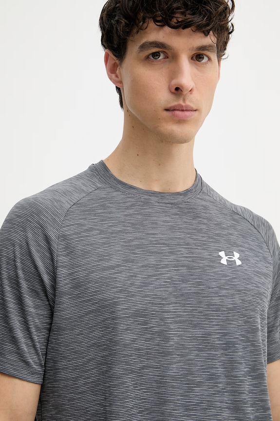 Under Armour t-shirt γυμναστικής ανδρικό Tech Textured γκρί 1382796