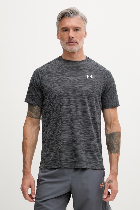 Under Armour t-shirt γυμναστικής ανδρικό Tech Textured γκρί 1382796