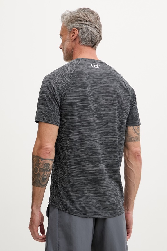Ρούχα Under Armour t-shirt γυμναστικής ανδρικό Tech Textured 1382796 γκρί