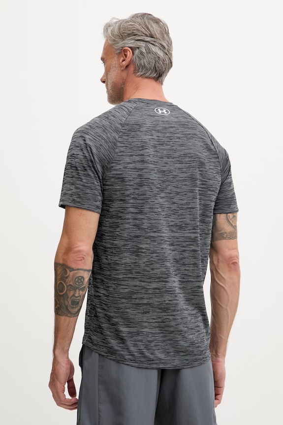 Ρούχα Under Armour t-shirt γυμναστικής ανδρικό Tech Textured 1382796 γκρί