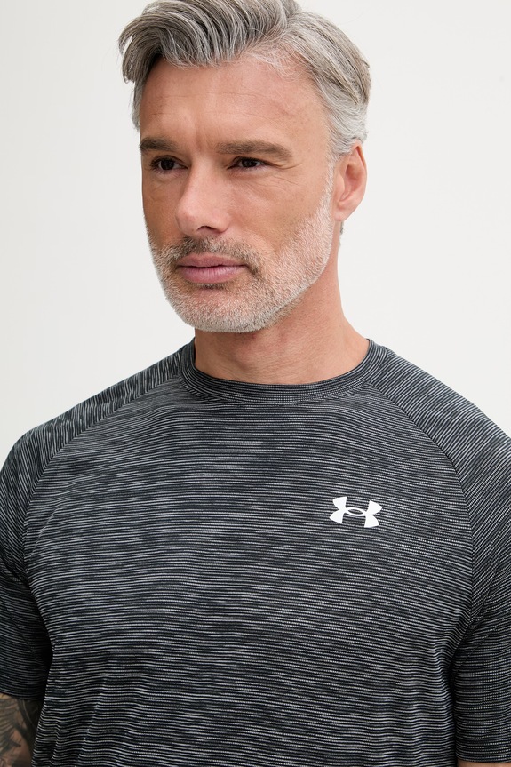 Under Armour t-shirt γυμναστικής ανδρικό Tech Textured γκρί 1382796
