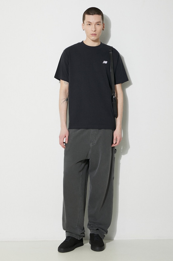 Bavlněné tričko New Balance Small Logo MT41509BK černá AW24