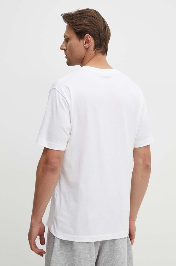 Ruházat New Balance pamut póló Small Logo MT41509WT fehér