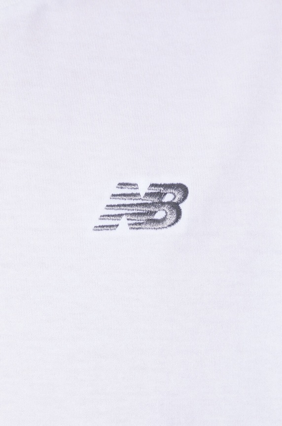 New Balance t-shirt bawełniany Small Logo MT41509WT