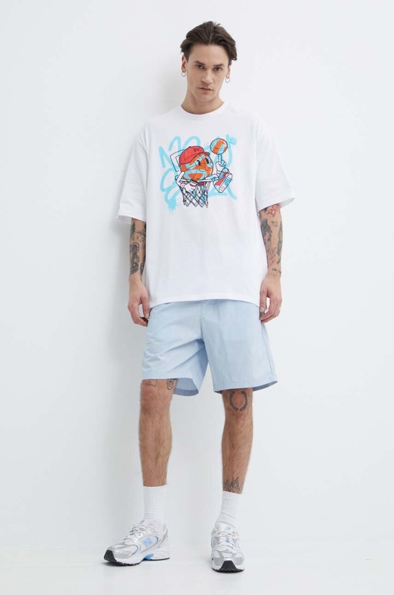 Bavlněné tričko New Era 60435351 bílá SS24