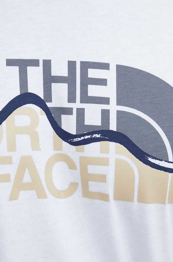 The North Face t-shirt bawełniany NF0A87NTFN41 biały