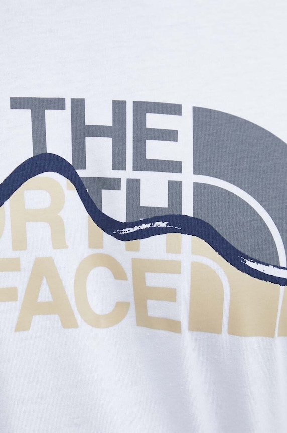 The North Face t-shirt bawełniany NF0A87NTFN41 biały