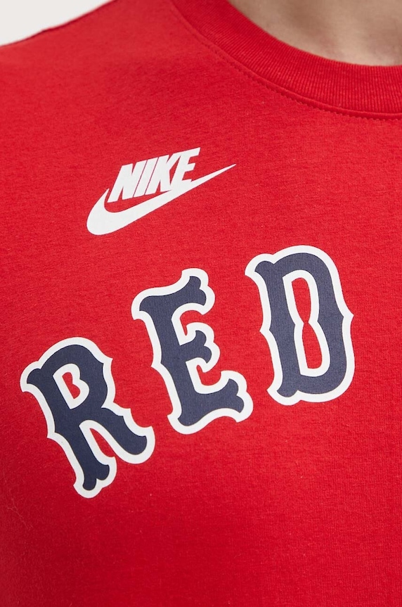 Nike tricou din bumbac Boston Red Sox N199.62Q.R36.0B5 rosu