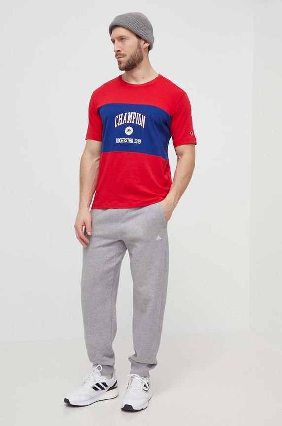 Champion pamut póló 219853 piros SS24