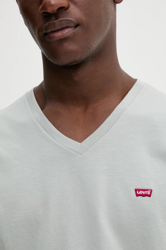 Bavlnené tričko Levi's 85641 tyrkysová